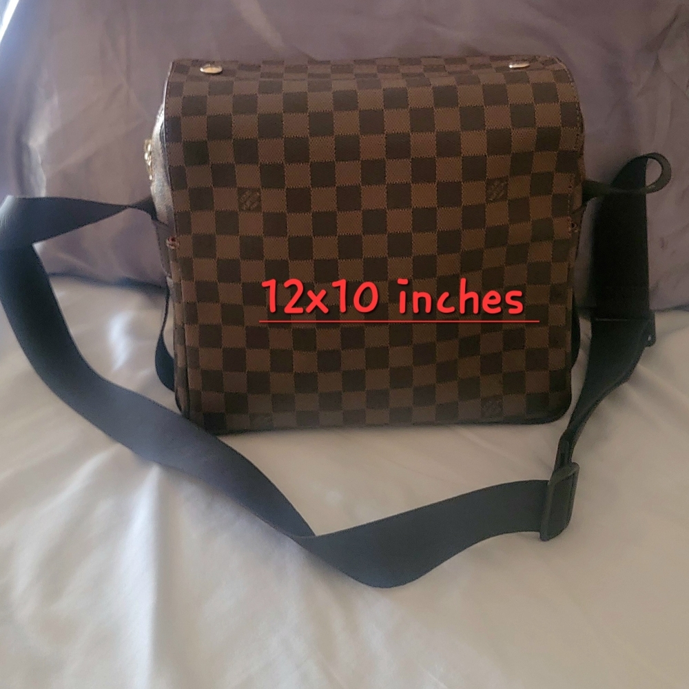 Authentic Louis Vuitton Brown Checkered Messenger Bag